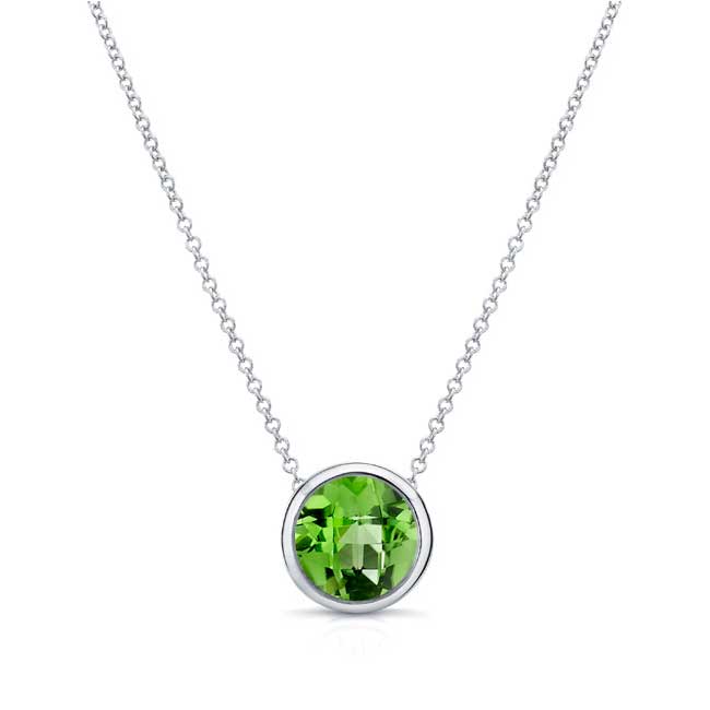 Barkev's Bezel Peridot Necklace PD-8150N