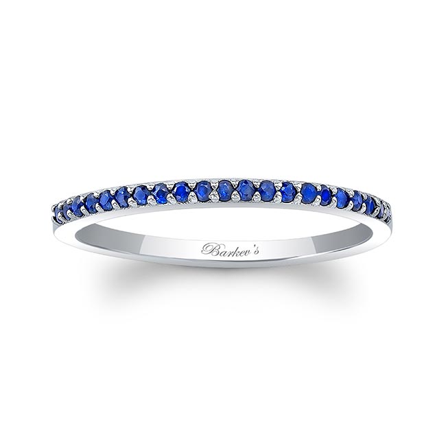 Barkev's Thin Stackable Blue Sapphire Band 8225WBS