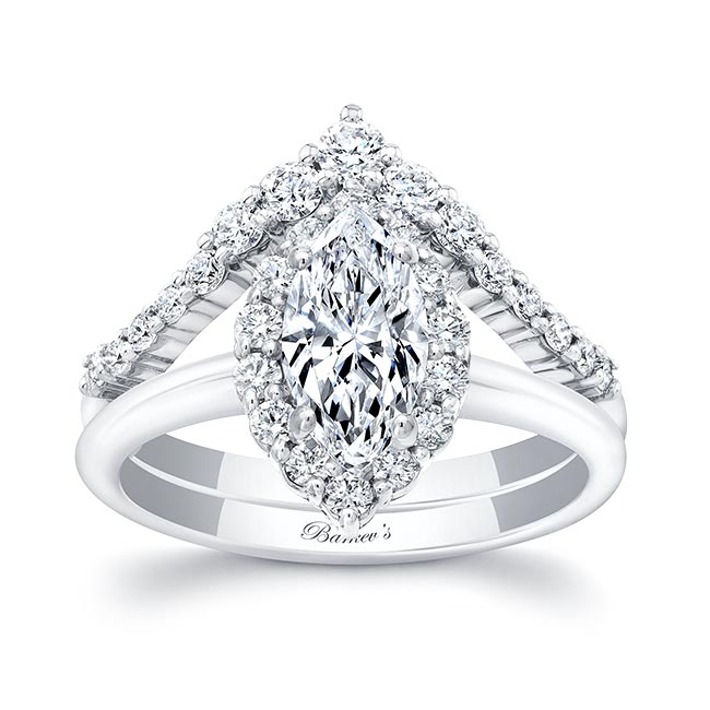 Barkev's Marquise Cut Diamond Wedding Set 8332S