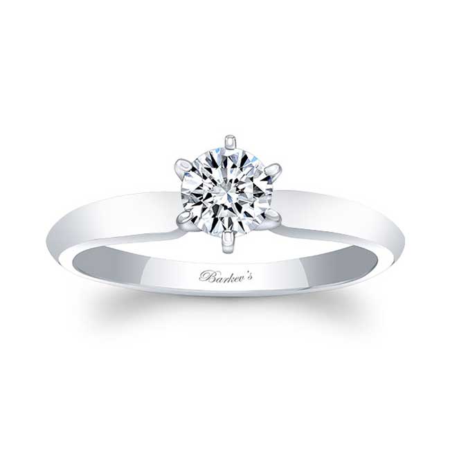 Barkev's Six Prong Solitaire Engagement Ring 8222L