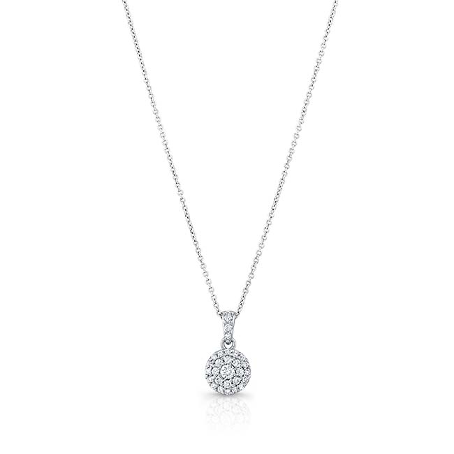 Barkev's Double Halo Diamond Necklace 8310N