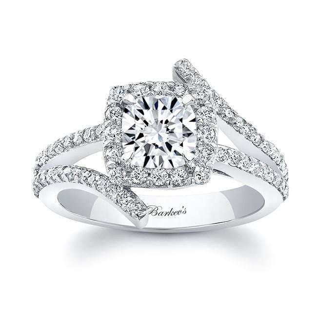 Barkev's Cushion Cut Halo Ring 8005L