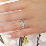 Wide Band Solitaire Ring