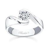 Solitaire Bypass Engagement Ring