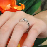 Solitaire Bypass Engagement Ring