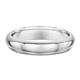 6mm Classic Rounded Platinum Wedding Band