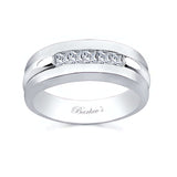 Mens Princess Cut Wedding Band
