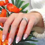 0.75 Carat Round Moissanite Solitaire Ring