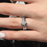Interlocking Marquise Moissanite Bridal Set