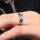 Interlocking Marquise Moissanite Bridal Set
