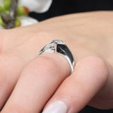Interlocking Marquise Moissanite Bridal Set