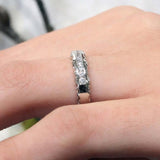 Vintage Channel Set Diamond Wedding Band