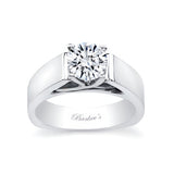 Criss Cross Prong Solitaire Ring