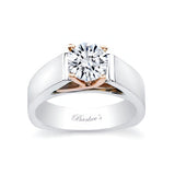 Criss Cross Prong Solitaire Ring