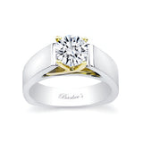Criss Cross Prong Solitaire Ring