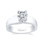 Square Shank Moissanite Solitaire Ring