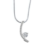 White Gold Diamond Necklace 5012N