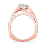 Wide Split Shank Solitaire Ring