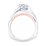 Wide Split Shank Solitaire Ring