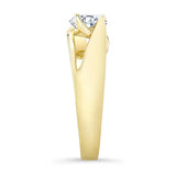Wide Split Shank Solitaire Ring