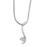 White God Diamond Necklace 5428N