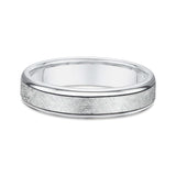 6mm Textured Center Wedding Band