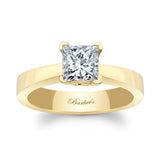 Princess Cut Solitaire Moissanite Ring