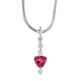 Pink Tourmaline & Diamond Necklace 5918N