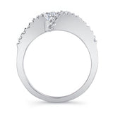 Sideways Princess Cut Engagement Ring