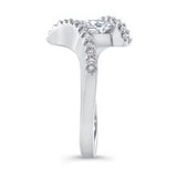 Sideways Princess Cut Engagement Ring