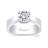 Solitaire Round Moissanite Engagement Ring