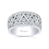 White Diamond Wedding Band