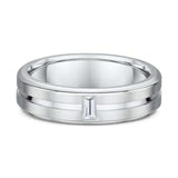 Straight Baguette Wedding Band