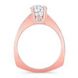 Graduated Moissanite Ring