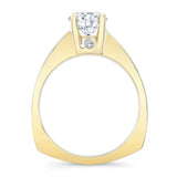 Graduated Moissanite Ring