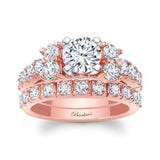 Unique Moissanite Diamond Bridal Set