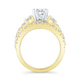 Unique Moissanite Diamond Bridal Set