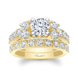 Unique Moissanite Diamond Bridal Set