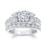 Unique Moissanite Diamond Bridal Set