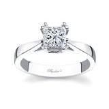 Double Prong Princess Cut Solitaire Ring