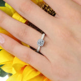 Double Prong Engagement Ring