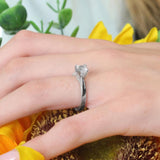 Double Prong Engagement Ring