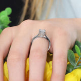 Double Prong Engagement Ring