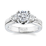 1 Carat 3 Stone Moissanite Ring