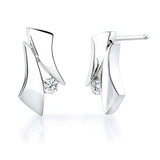 White Gold Diamond Earrings 6839E
