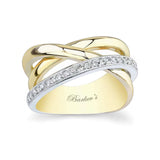 Criss Cross Wedding Band