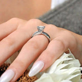 1 Carat 3 Prong Lab Diamond Solitaire Ring