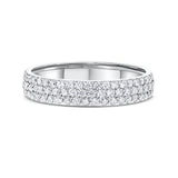 Three Row Diamond Eternity Band