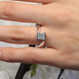 1.5 Carat Princess Cut Lab Diamond Solitaire Ring