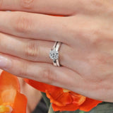 Split Shank Round Lab Diamond Solitaire Engagement Ring